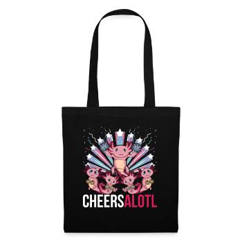 Cheersalotl Amphibian Cadeau Cheerleading Axolotl - Sac en tissu - noir - Devant