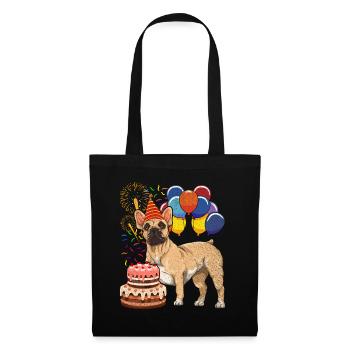 Dog Birthday Gift French Bulldog - Tote Bag - black - Front