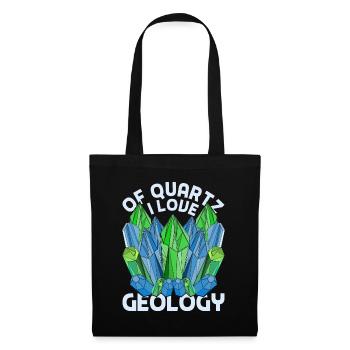 Geology Love Quartz Funny Gift Geologist - Tote Bag - black - Front