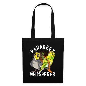Bird Lover Bird Whisperer Gift Parakeet - Tote Bag - black - Front
