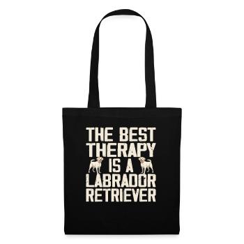 The Best Therapy Is A Labrador Retriever Dog Lover - Tote Bag - black - Front
