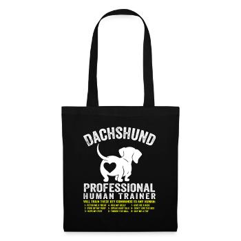 Beautiful Dachshund Pro Human Trainer Dachshund - Tote Bag - black - Front