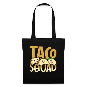 Mexikanisches Fast Food Taco Crew Geschenk Taco - Stoffbeutel - Schwarz - Vorne