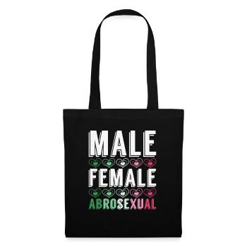 LGBTQIA Gay Pride Month Cadeau Abrossexual - Sac en tissu - noir - Devant