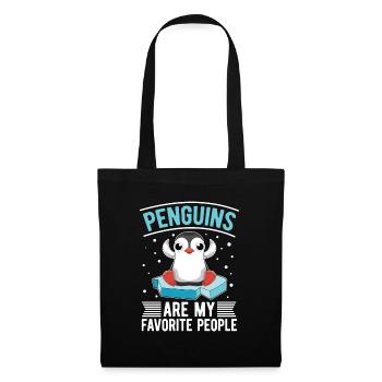 Antarctica Animal Zoo Bird Gift Funny Penguin - Tote Bag - black - Front