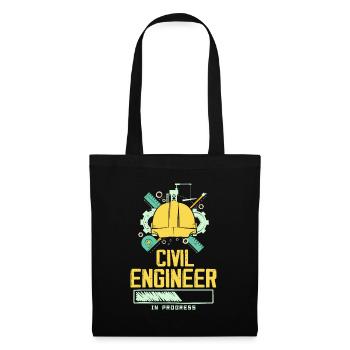 Futur métier d’ingénieur civil Génie civil - Sac en tissu - noir - Devant