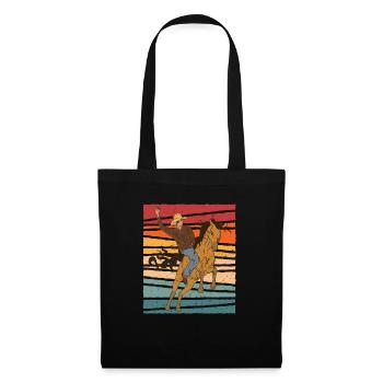 Retro Cowboy - Tote Bag - black - Front