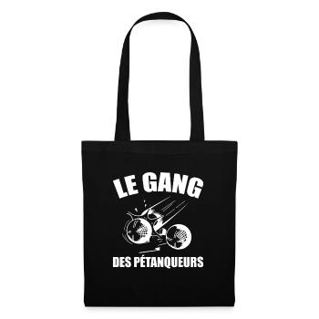 Pétanque - Bouliste - Fan de Pétanque - Sac en tissu - noir - Devant