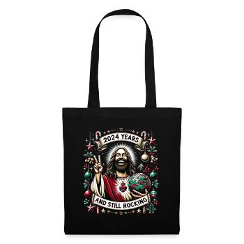 Jesus Christus Birthday Boy Ugly Christmas - Stoffbeutel - Schwarz - Vorne