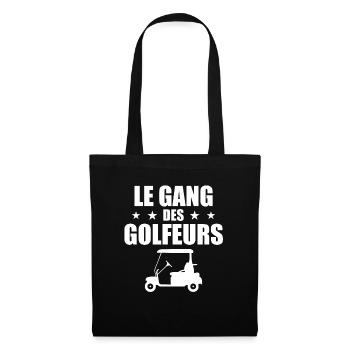Golf, Golfeur, Fan de Golf - Sac en tissu - noir - Devant