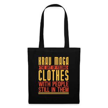 Israël artiste martial cadeau drôle Krav Maga - Sac en tissu - noir - Devant