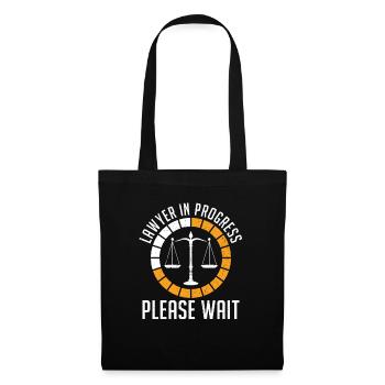 Avocat en formation Cadeau Futur Avocat - Sac en tissu - noir - Devant