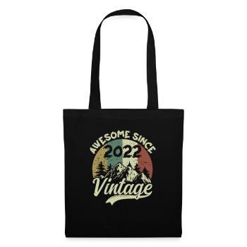 Millésime 2022 Cadeau D'anniversaire 2022 - Sac en tissu - noir - Devant