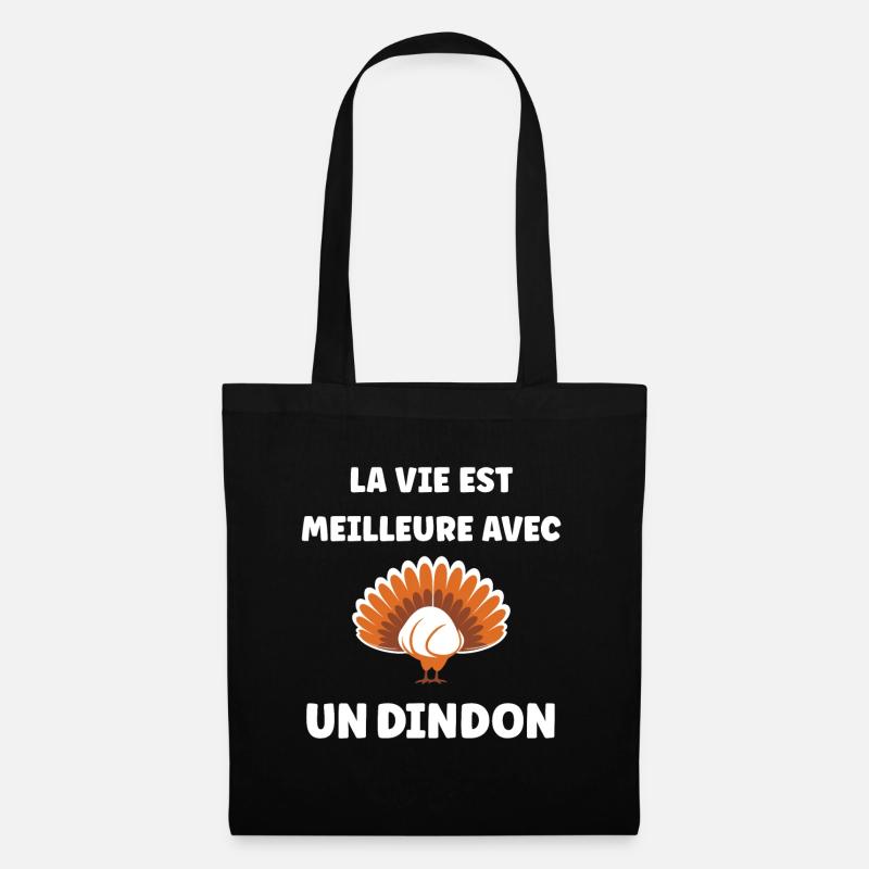 dindons - Sac en tissu - noir
