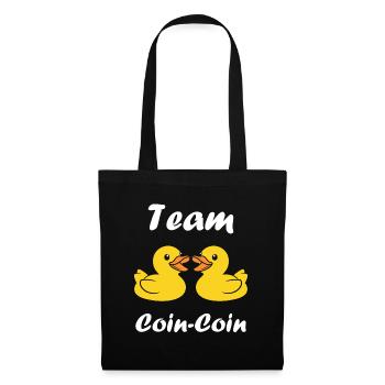 Petit canard - Sac en tissu - noir - Devant