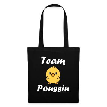 Team poussin - Sac en tissu - noir - Devant