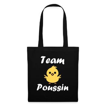 Team poussin - Sac en tissu - noir - Devant