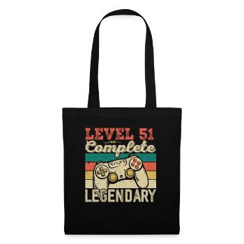 Level 51 Complete, 51 Birthday Gift - Tote Bag - black - Front