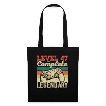 Level 47 Complete, 47 Birthday Gift - Tote Bag - black - Front