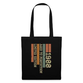 1988 Cadeau Anniversaire Vintage Rétro Né en 1988 - Sac en tissu - noir - Devant