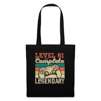 Level 61 Complete, 61 Birthday Gift - Tote Bag - black - Front