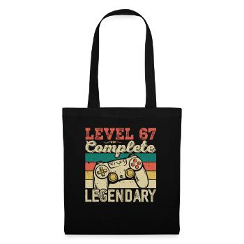 Level 67 Complete, 67 Birthday Gift - Tote Bag - black - Front