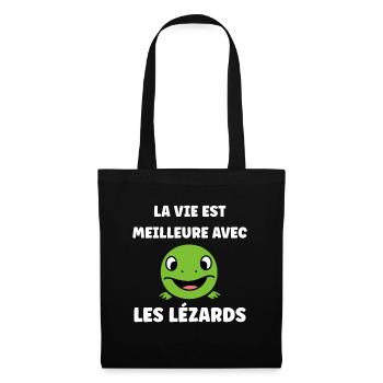 christmas reindeer cute funny smile with christmas - Sac en tissu - noir - Devant