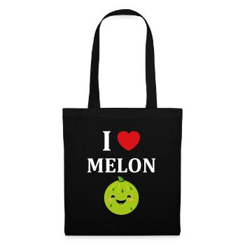 Fruit Humour petit Melon - Sac en tissu - noir - Devant