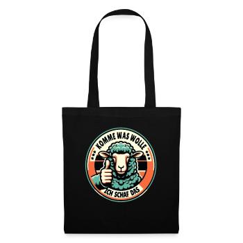 Motivation Geschenk Prüfung Schule Abitur Sprüche - Stoffbeutel - Schwarz - Vorne