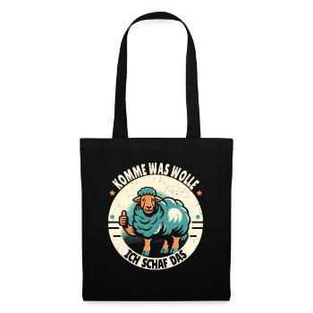 Motivation Geschenk Prüfung Schule Abitur Sprüche - Stoffbeutel - Schwarz - Vorne