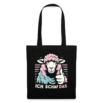 Motivation Geschenk Prüfung Schule Abitur Sprüche - Stoffbeutel - Schwarz - Vorne