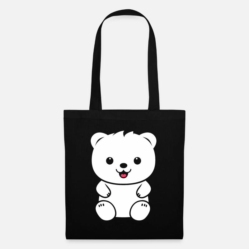 Kleiner Teddybär Teddybär - Stoffbeutel - Schwarz
