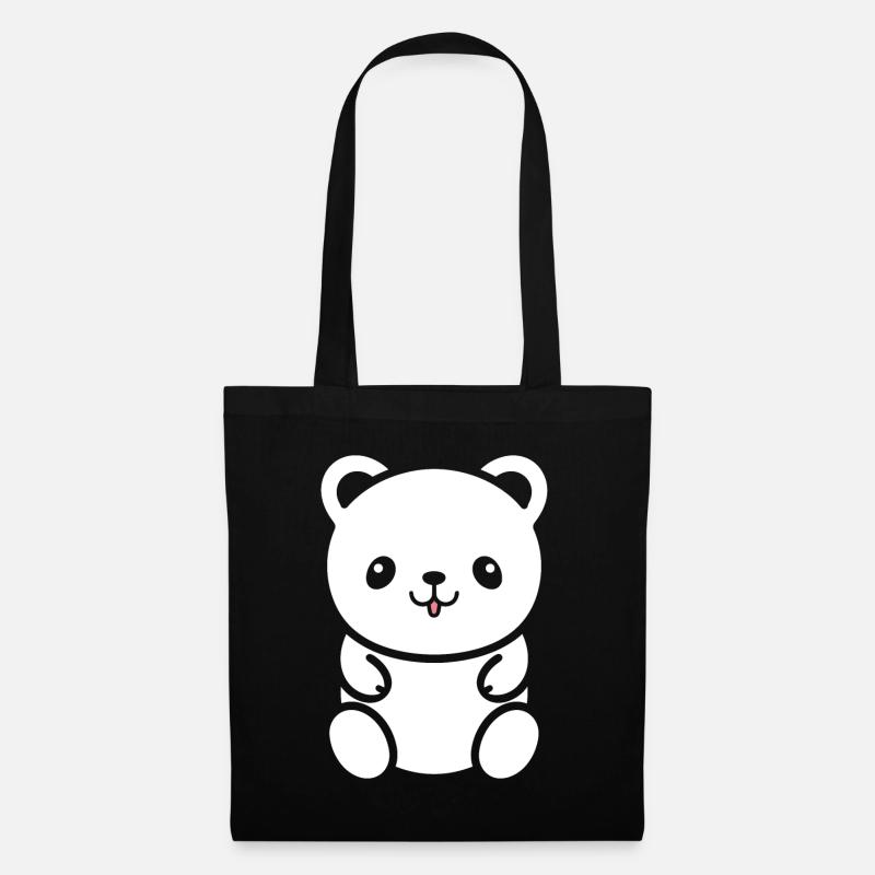 Kleiner Teddybär Teddybär - Stoffbeutel - Schwarz