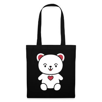 Little teddy bear teddy bear - Tote Bag - black - Front