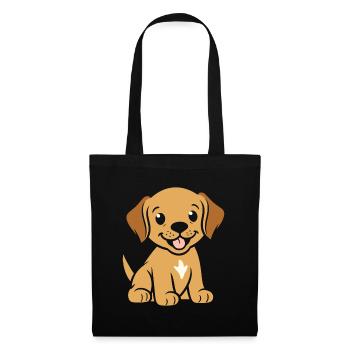 Small dog humor labrador - Tote Bag - black - Front