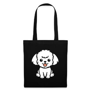 Humor Dog Small Poodle - Tote Bag - black - Front