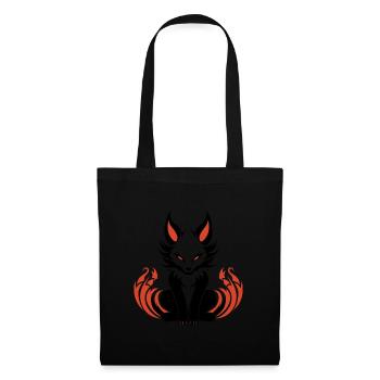 Kitsune Japanese Little Fox Humor - Tote Bag - black - Front