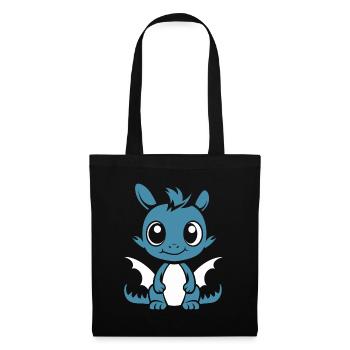 Baby Dragon - Tote Bag - black - Front