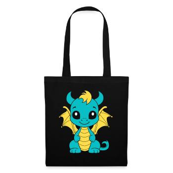 Baby Dragon - Tote Bag - black - Front
