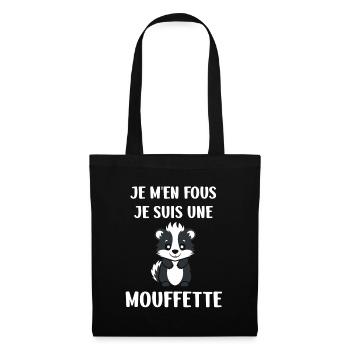 Humour Mouffette - Sac en tissu - noir - Devant