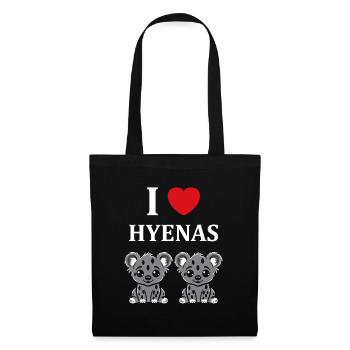 hyène - Sac en tissu - noir - Devant