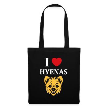 hyène - Sac en tissu - noir - Devant