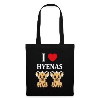 Hyäne - Stoffbeutel - Schwarz - Vorne