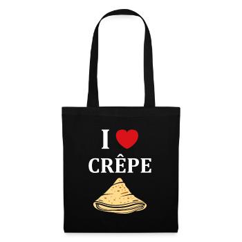 Crêpes Bretagne humour crêpe - Sac en tissu - noir - Devant