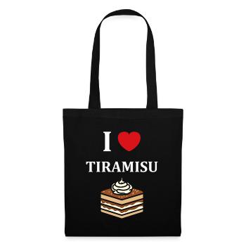 Humour tiramisu - Sac en tissu - noir - Devant