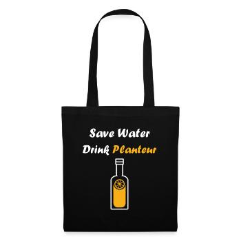 Humour punch planteur - Sac en tissu - noir - Devant