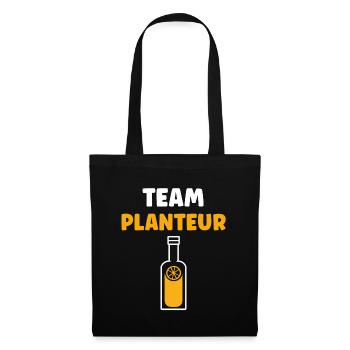 Humour punch planteur - Sac en tissu - noir - Devant
