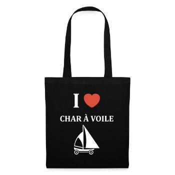 Humour Char à voile - Sac en tissu - noir - Devant