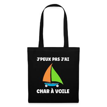 Humour Char à voile - Sac en tissu - noir - Devant