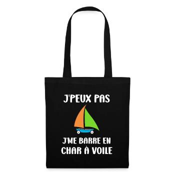 Humour Char à voile - Sac en tissu - noir - Devant